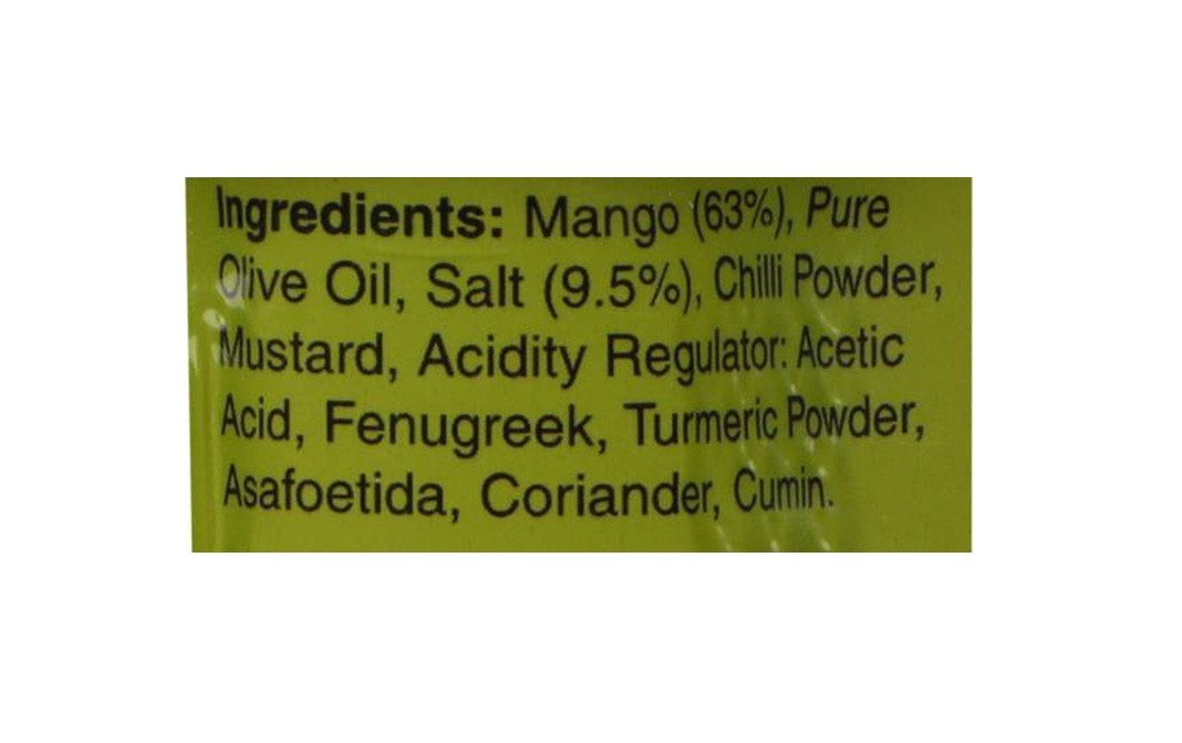 Soul Olive Oil Mango Pickle   Glass Jar  300 grams